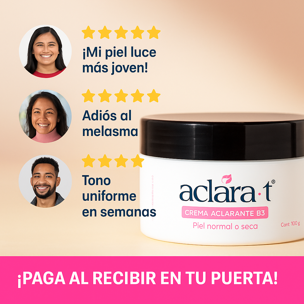 Crema Aclarante B3, avena y arroz - Aclara-t™