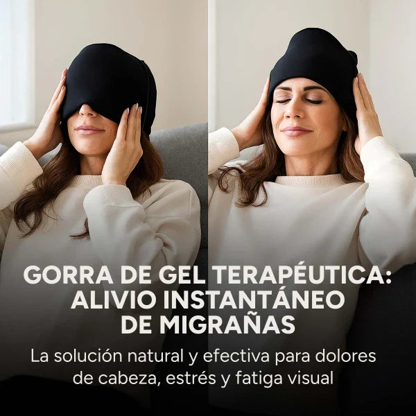 Gorro Terapéutico Gel PRO | Alivio Instantáneo migrañas, fiebre y sinusitis - Vitacore