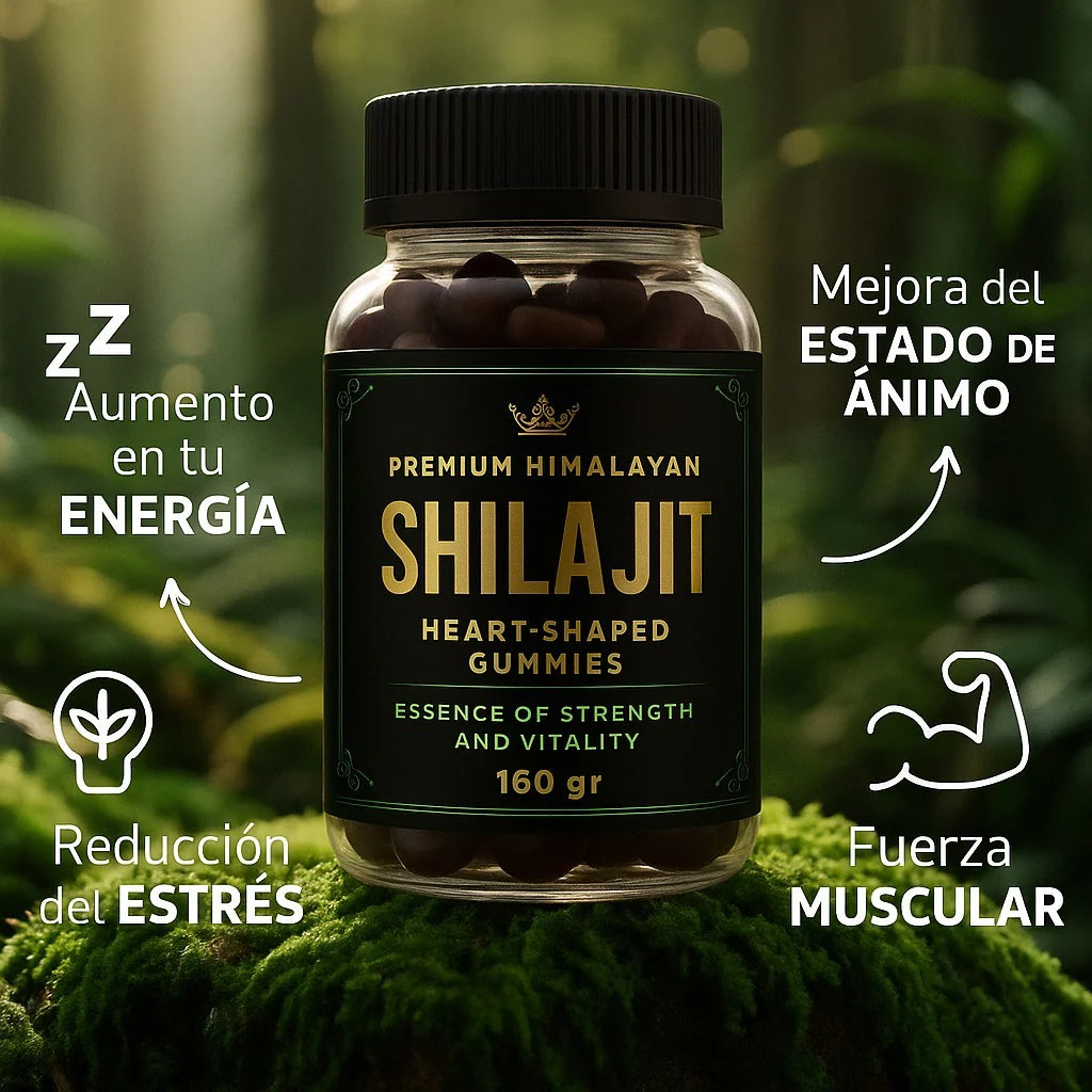 Gomitas Gold Shilajit Puras del Himalaya Pasión y Vitalidad x60